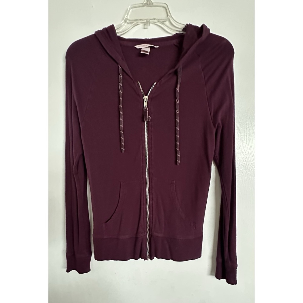 Victoria's Secret Angels Lightweight Thin Zip Hoodie Woman's XS Velvet Pulls